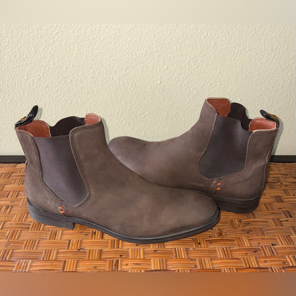 Superdry Chelsea Boots‎ Mens 9 Brown Leather Chukka Ankle Lightning Sole